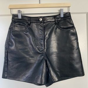 Faux Leather Shorts